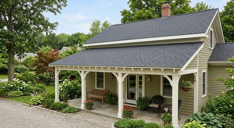 A Frame Roof Installation in Framingham, MA